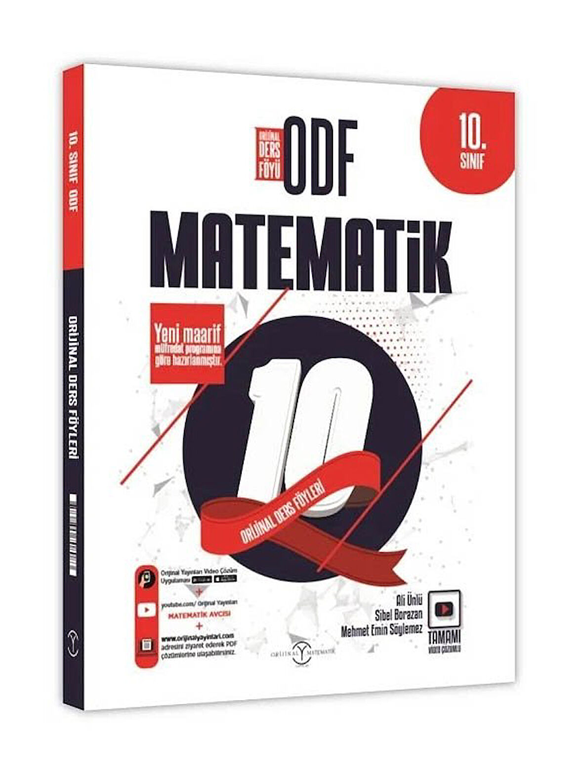Orijinal 2026 10. Sınıf Matematik ODF Orijinal Ders Föyleri Yeni Maarif Modele Uygun