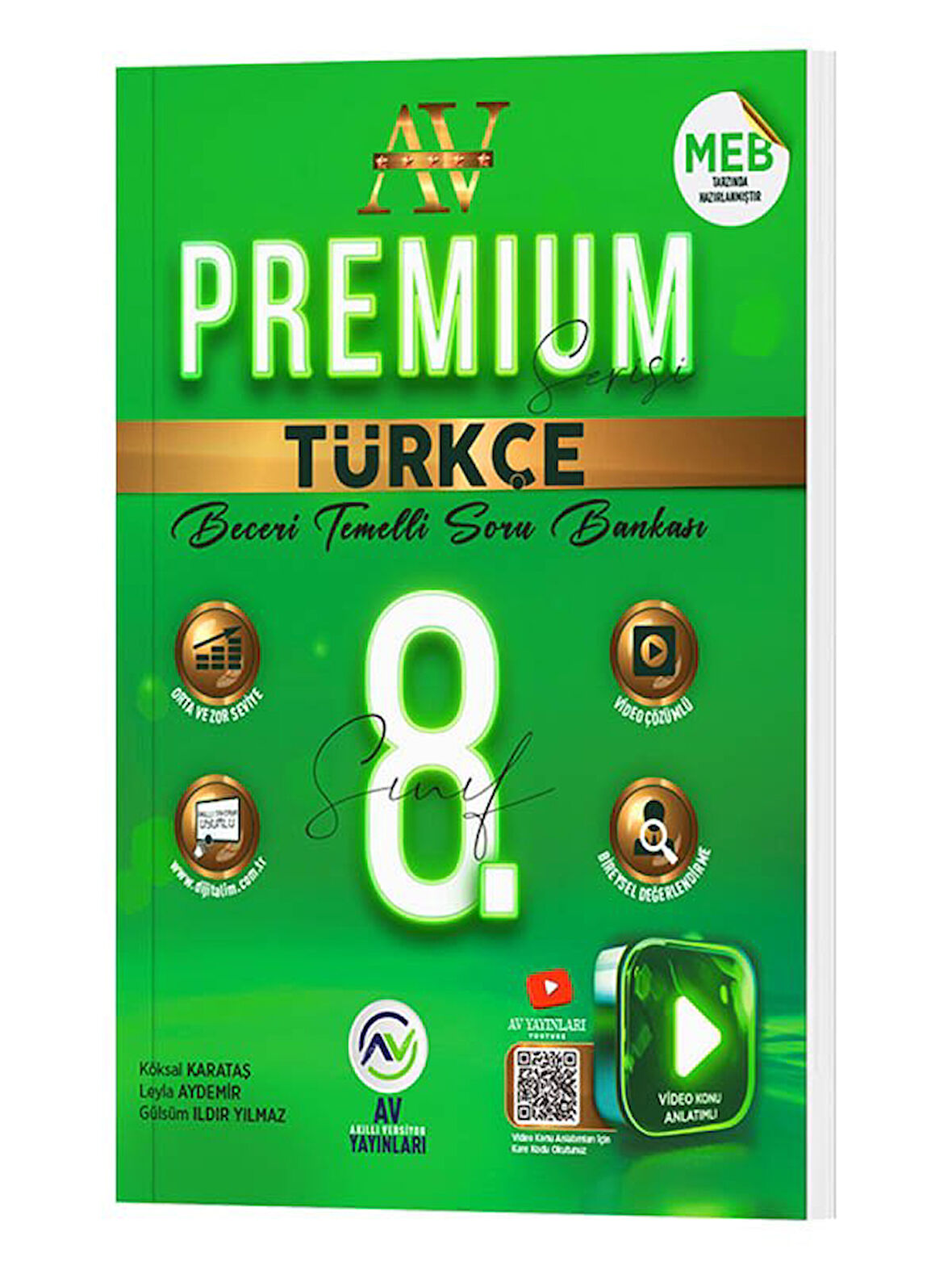 Av 2026 8. Sınıf Türkçe Premium Beceri Temelli Soru Bankası Çözümlü