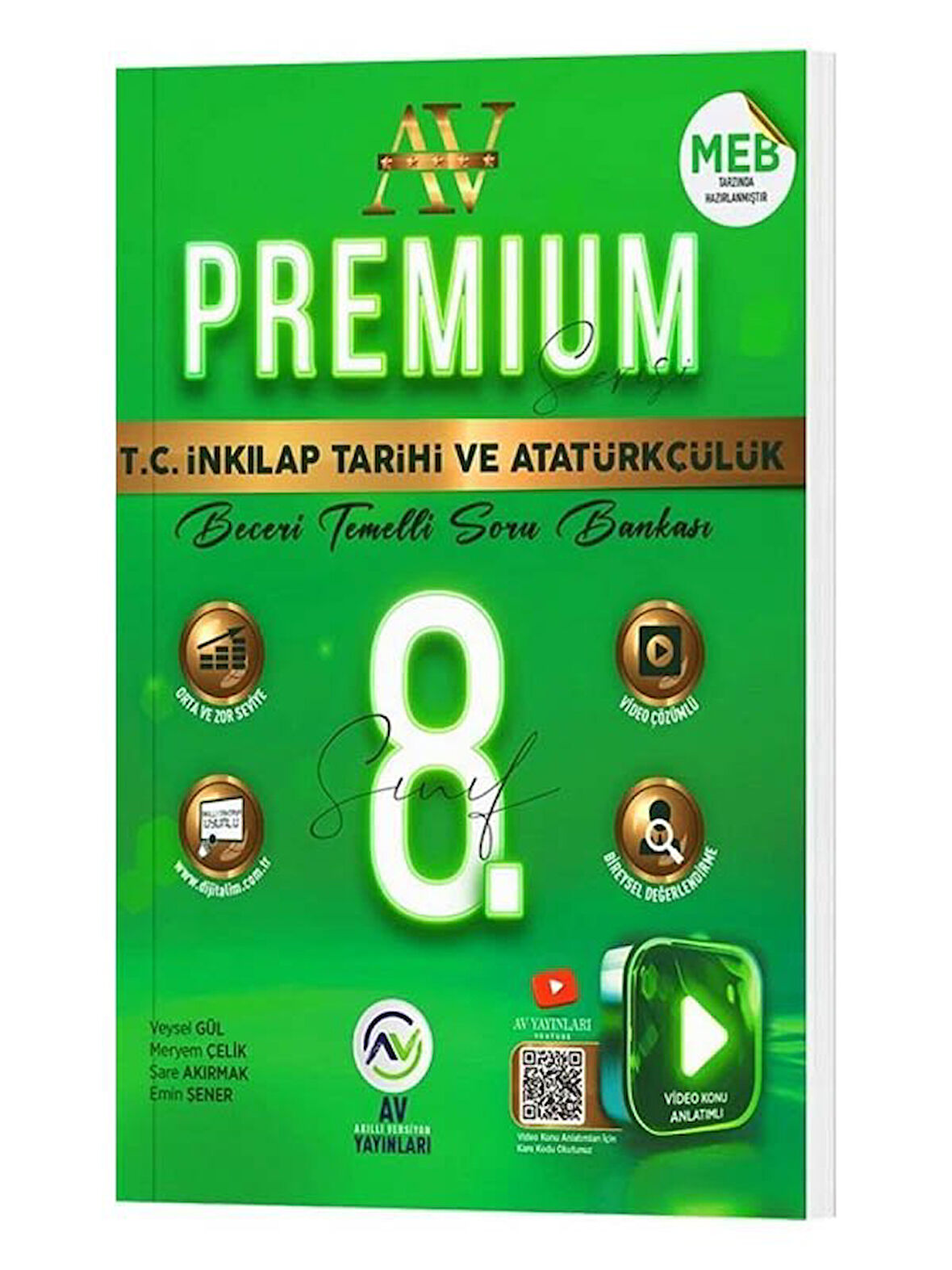 Av 2026 8. Sınıf TC İnkılap Tarihi ve Atatürkçülük Premium Beceri Temelli Soru Bankası Çözümlü