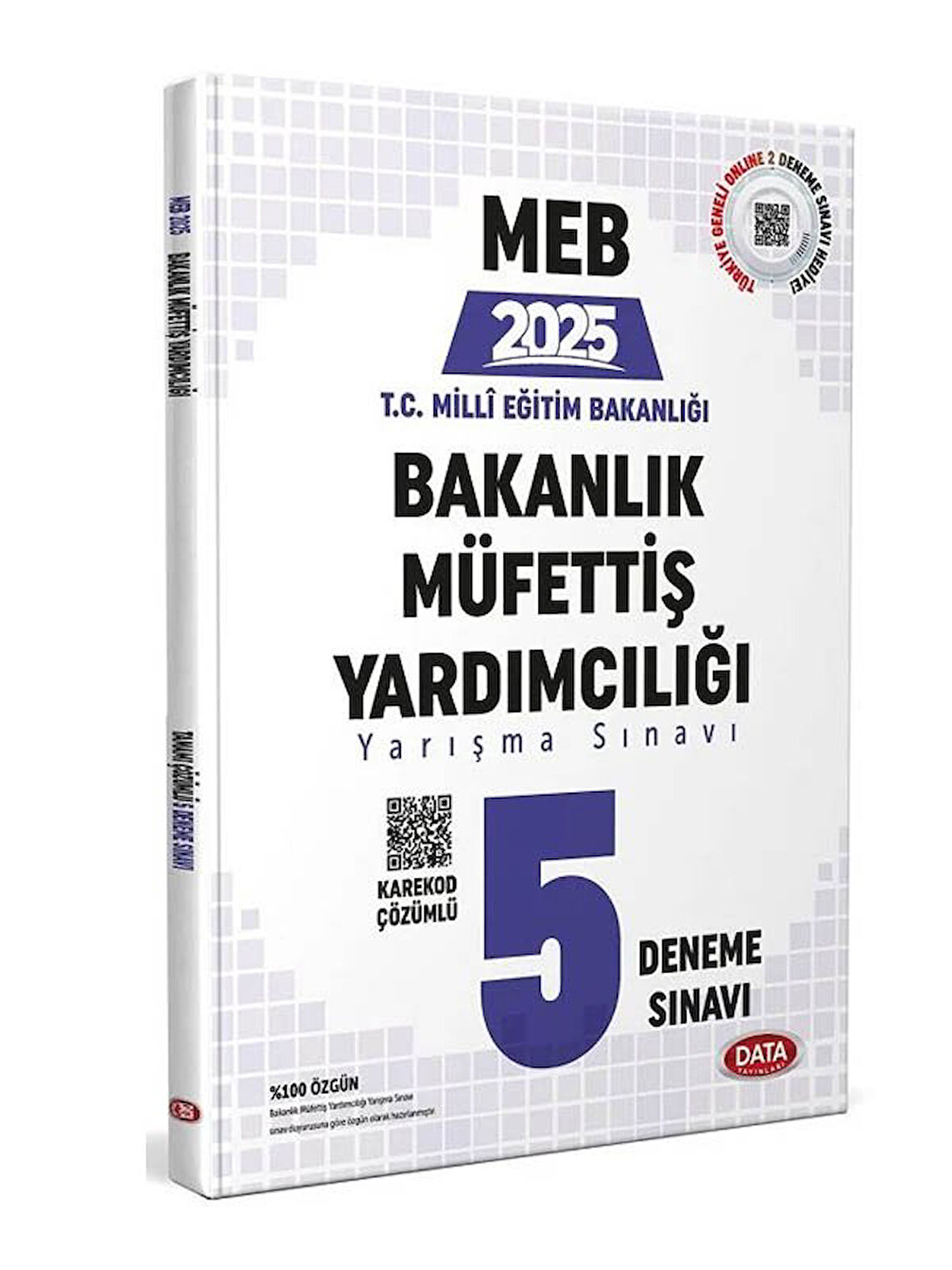 Data 2025 MEB Bakanlık Müfettiş Yardımcılığı 5 Deneme Çözümlü