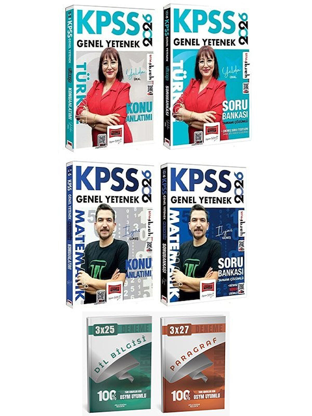 Yargı + Anla Kazan 2026 KPSS Türkçe + Matematik Konu Anlatımı + Soru Bankası 4 lü Set Yargı Yayınları