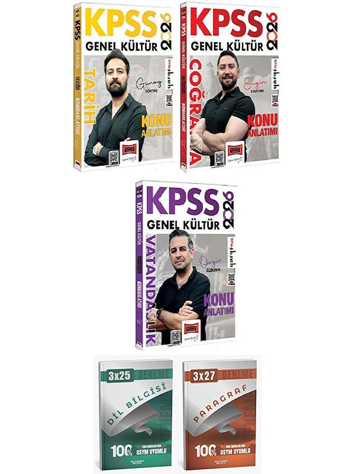 Yargı + Anla Kazan 2026 KPSS Tarih + Coğrafya + Vatandaşlık Konu Anlatımı 3 lü Set Yargı Yayınları
