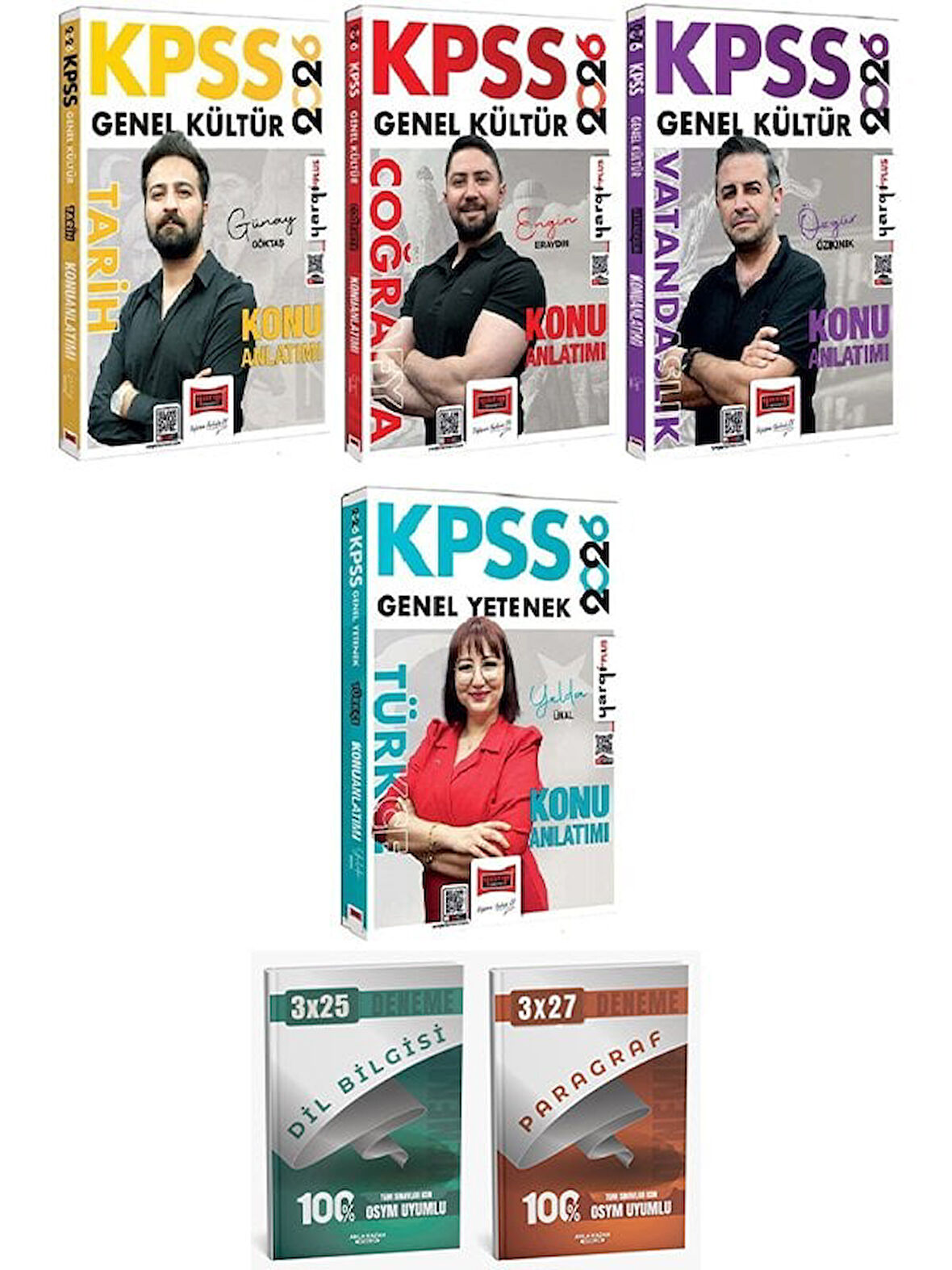 Yargı + Anla Kazan 2026 KPSS Tarih + Coğrafya + Vatandaşlık + Türkçe Konu Anlatımı 4 lü Set Yargı Yayınları
