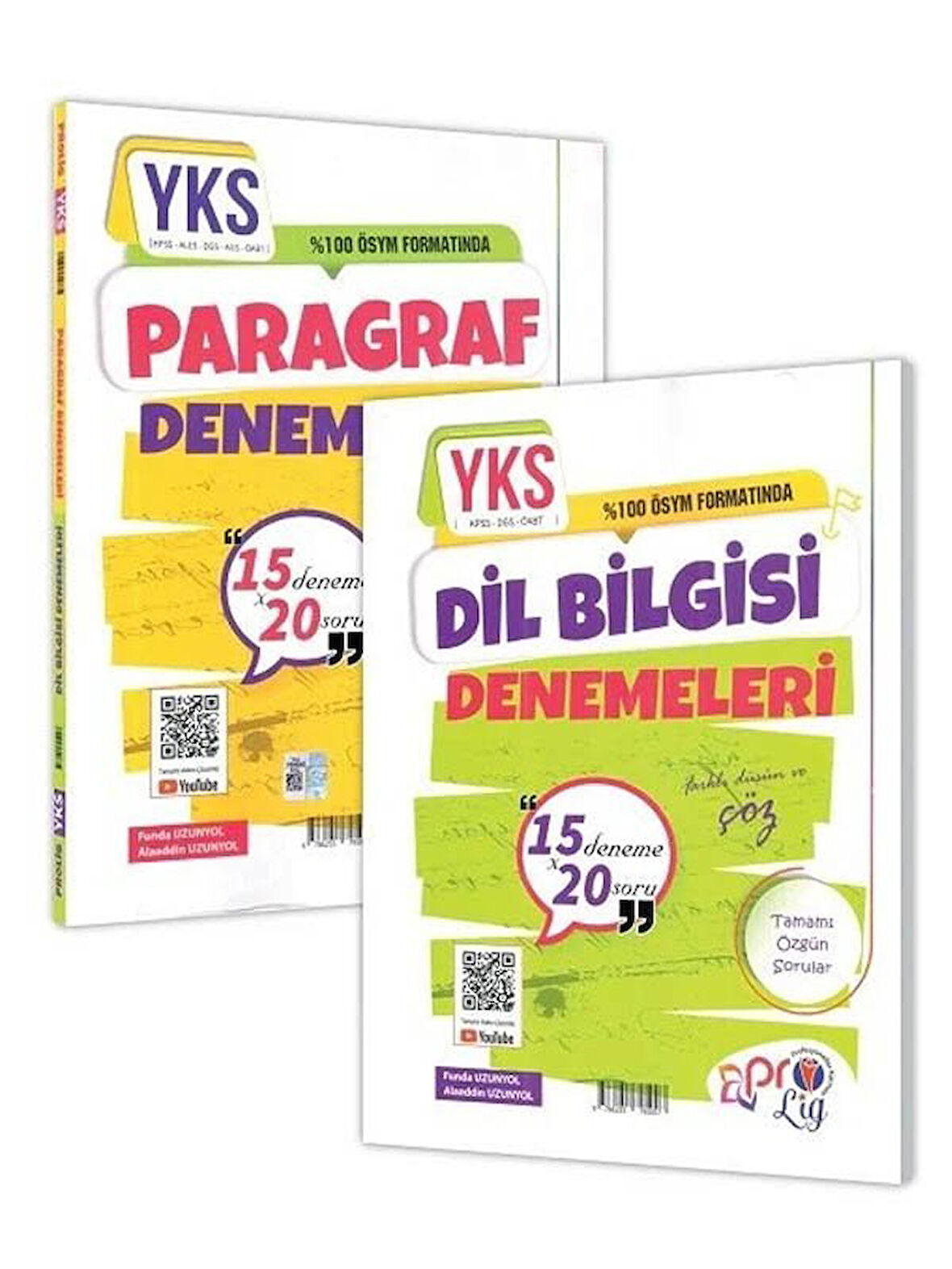 Çap 2026 Prolig YKS TYT AYT Paragraf Dil Bilgisi 15x20 Denemeleri