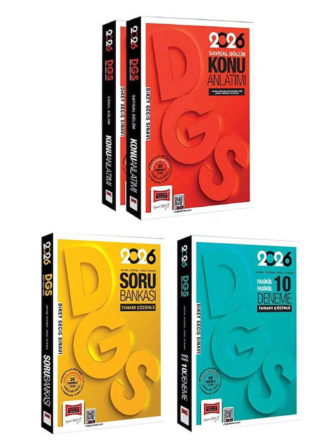 Yargı 2026 DGS Konu Anlatımı + Soru Bankası + 10 Deneme 3 lü Set 