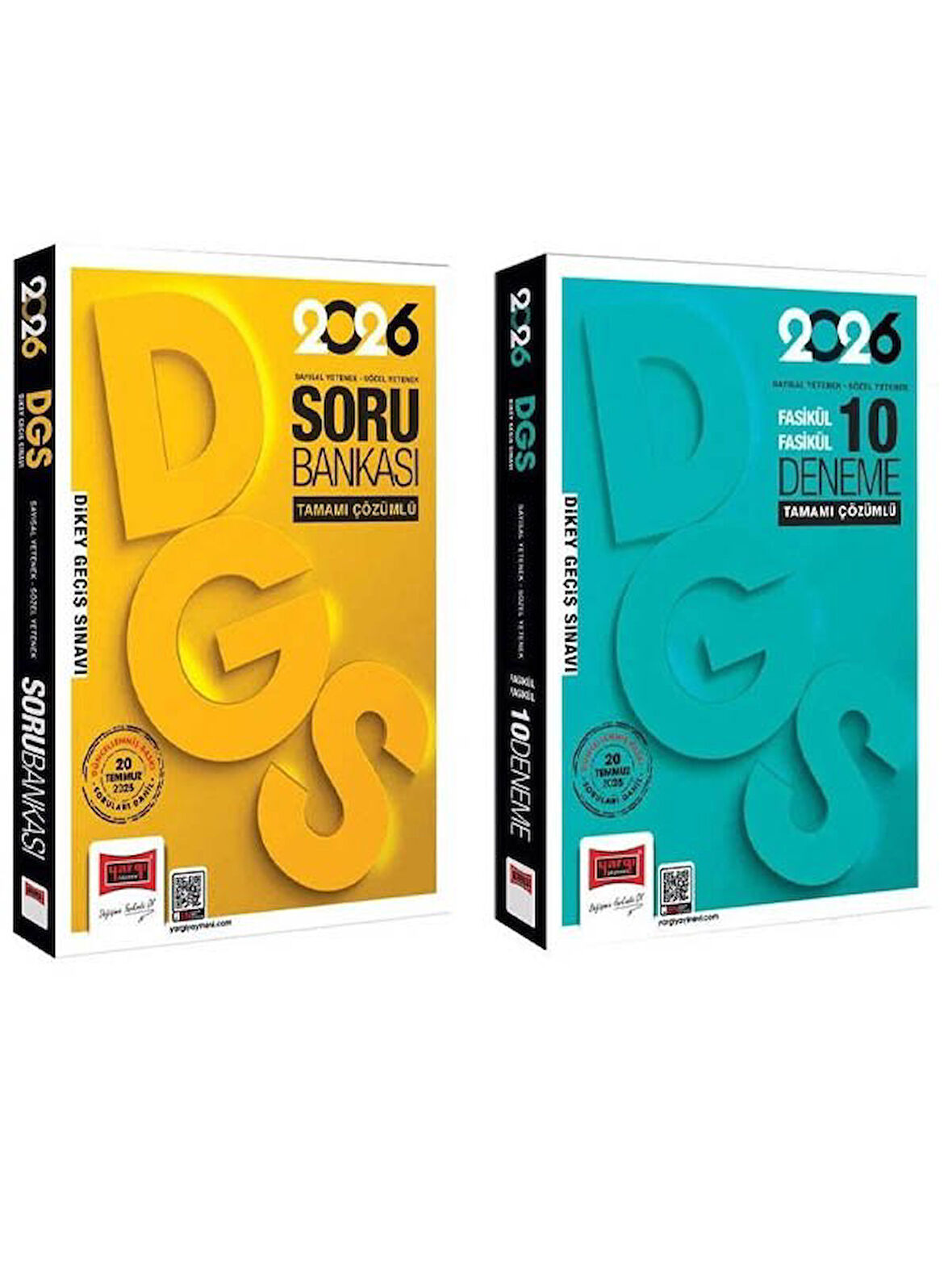Yargı 2026 DGS Soru Bankası + 10 Deneme 2 li Set