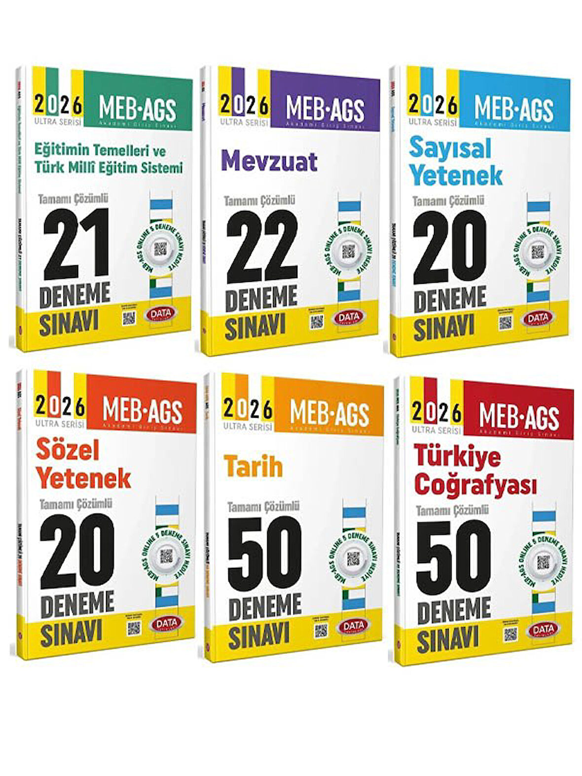 Data 2026 MEB-AGS Tüm Dersler 183 Deneme 6 lı Set Ultra Serisi