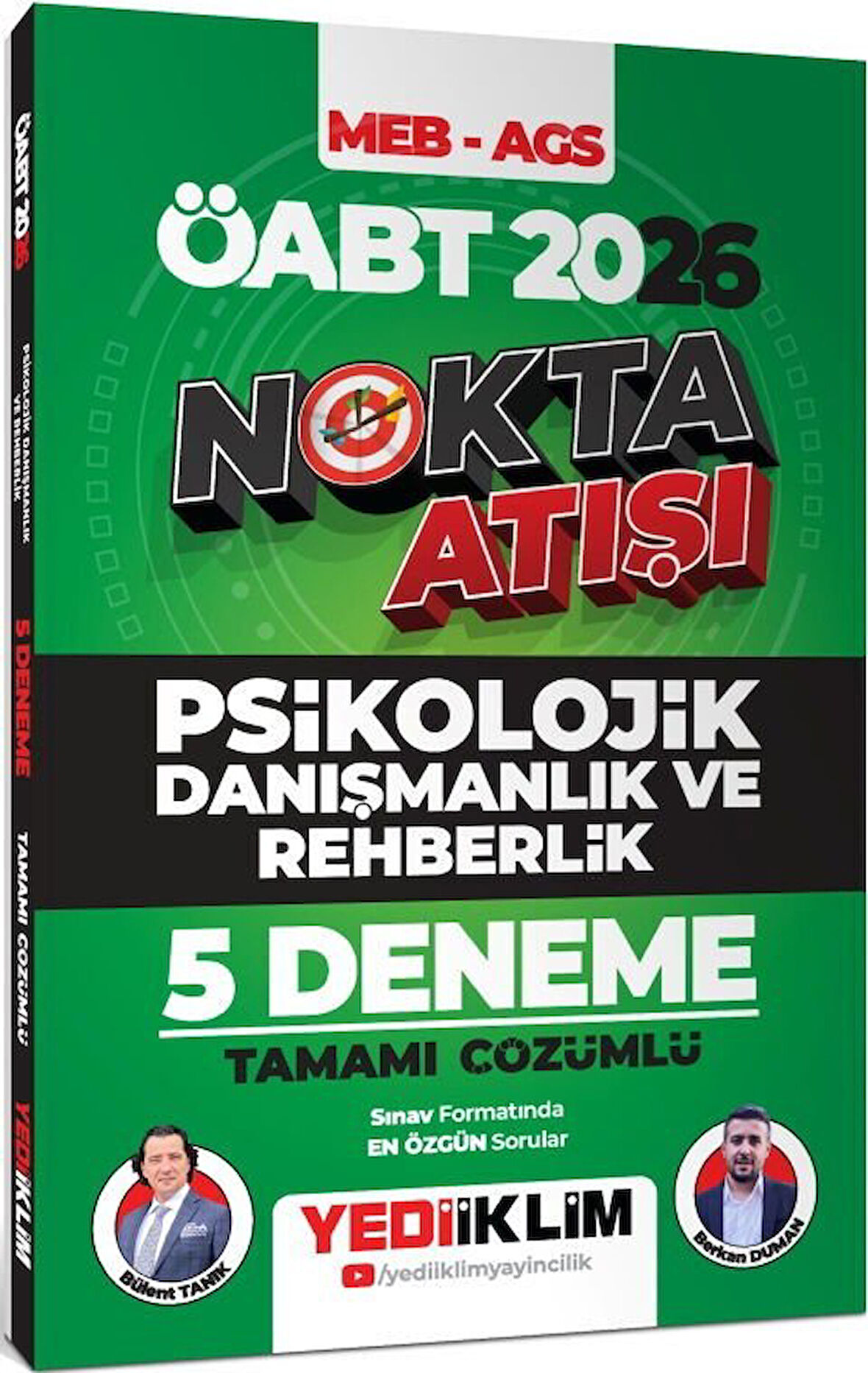 Yediiklim 2026 ÖABT MEB AGS Nokta Atışı Psikolojik Danışmanlık ve Rehberlik Tamamı Çözümlü 5 Deneme
