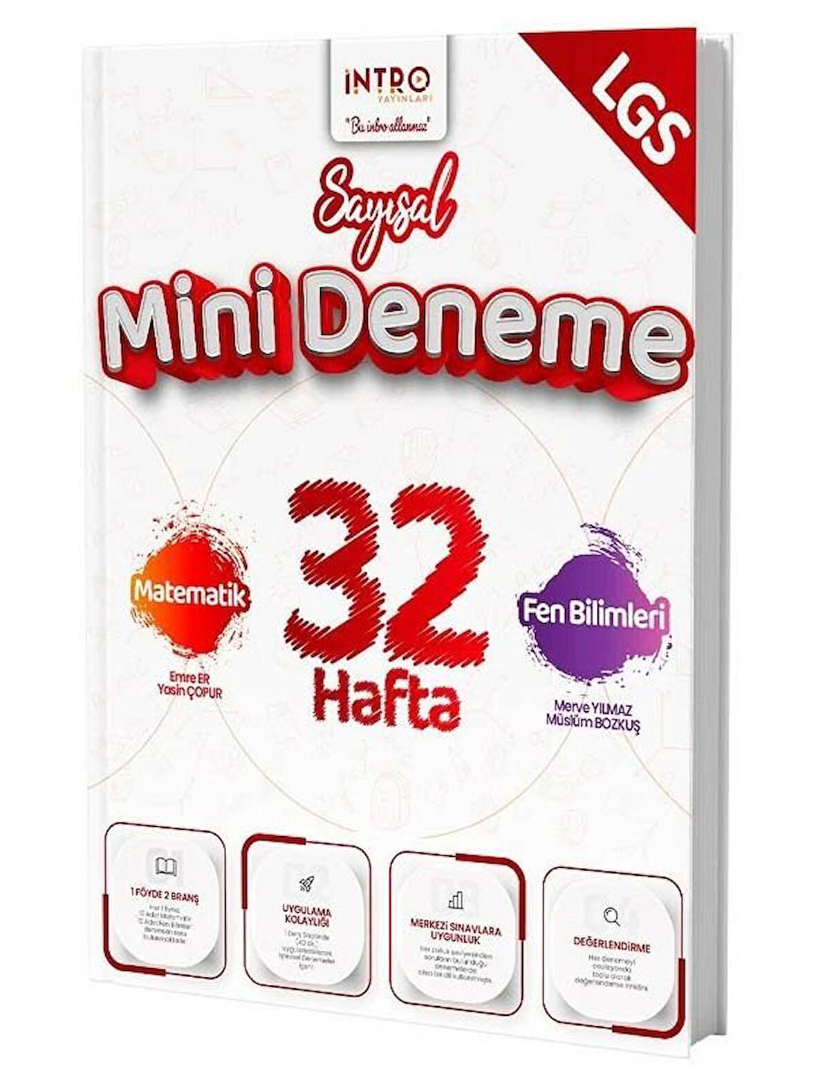 İntro 2026 8. Sınıf LGS Sayısal 32 Hafta Mini Deneme 