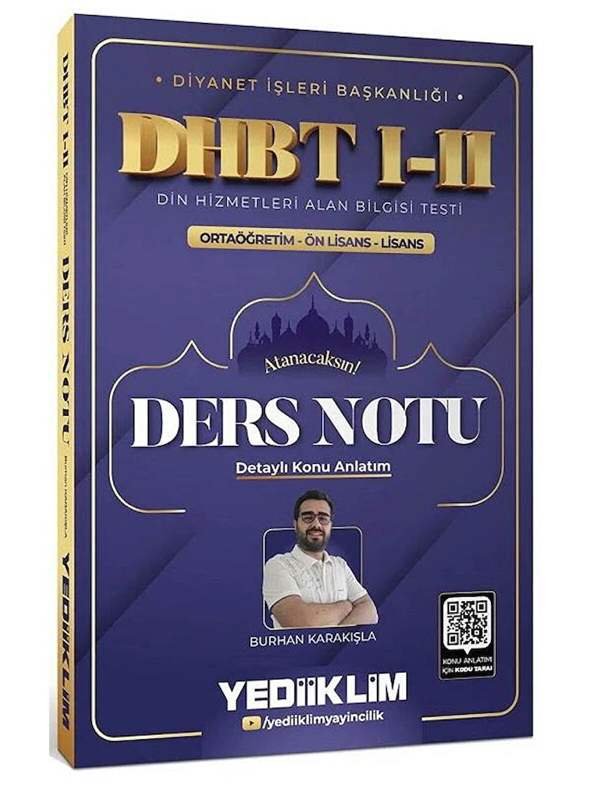 Yediiklim 2026 DHBT 1-2 Ders Notu - Burhan Karakışla