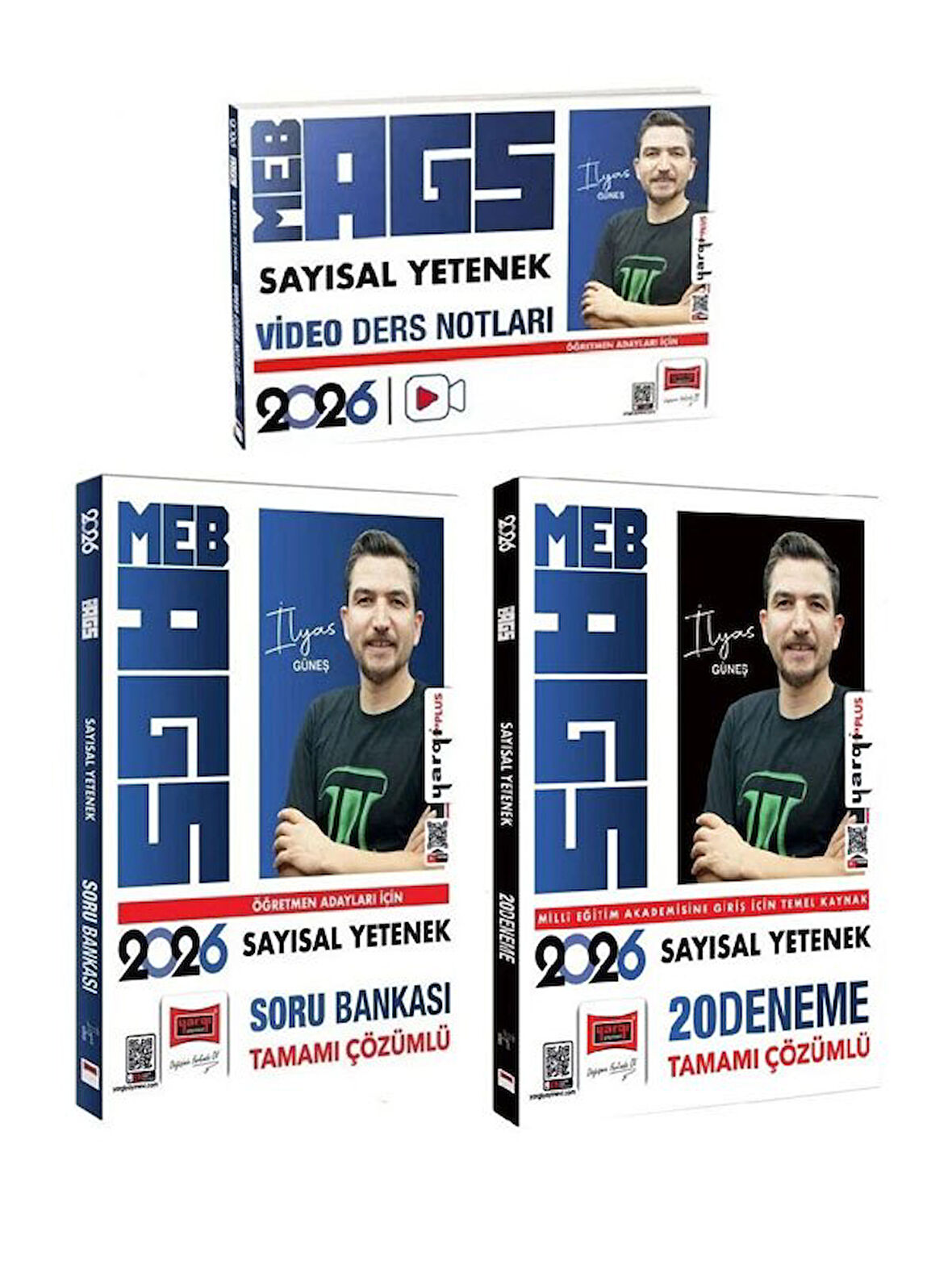 Yargı 2026 MEB-AGS Sayısal Yetenek Video Ders Notları + Soru Bankası + 20 Deneme 3 lü Set 