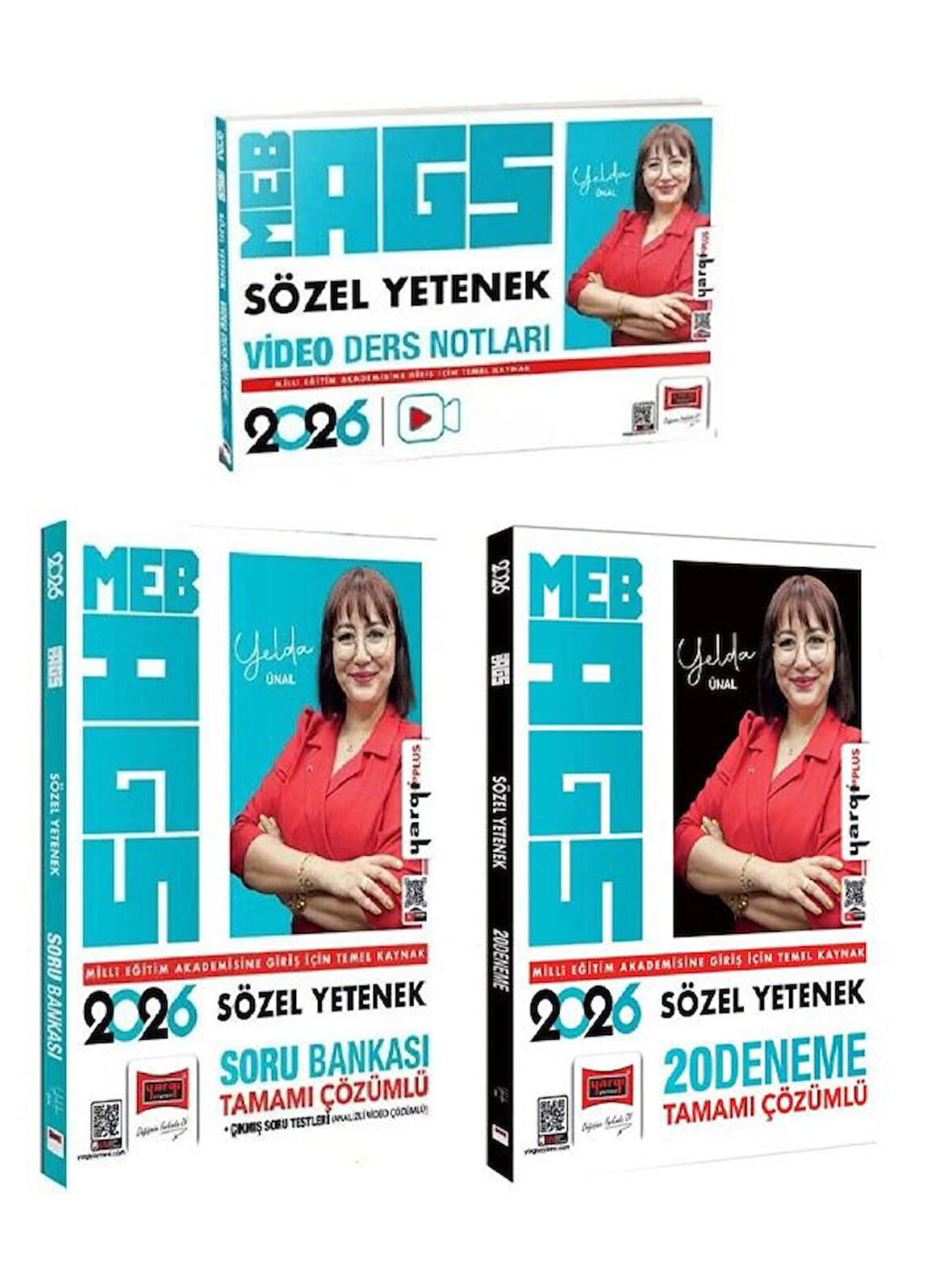 Yargı 2026 MEB-AGS Sözel Yetenek Video Ders Notları + Soru Bankası + 20 Deneme 3 lü Set