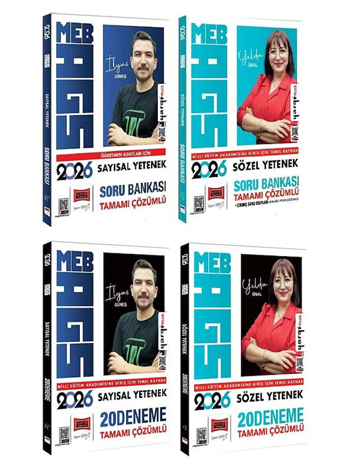 Yargı 2026 MEB-AGS Sayısal + Sözel Yetenek Soru Bankası + 20+20 Deneme 4 lü Set