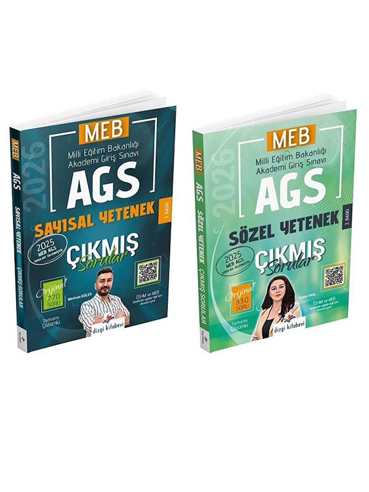 Dizgi 2026 MEB-AGS Sayısal + Sözel Yetenek Çıkmış Sorular 2 li Set