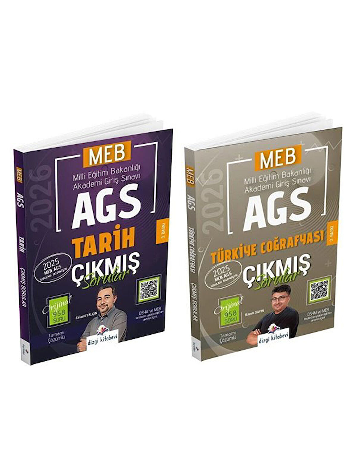 Dizgi 2026 MEB-AGS Tarih + Türkiye Coğrafyası Çıkmış Sorular 2 li Set