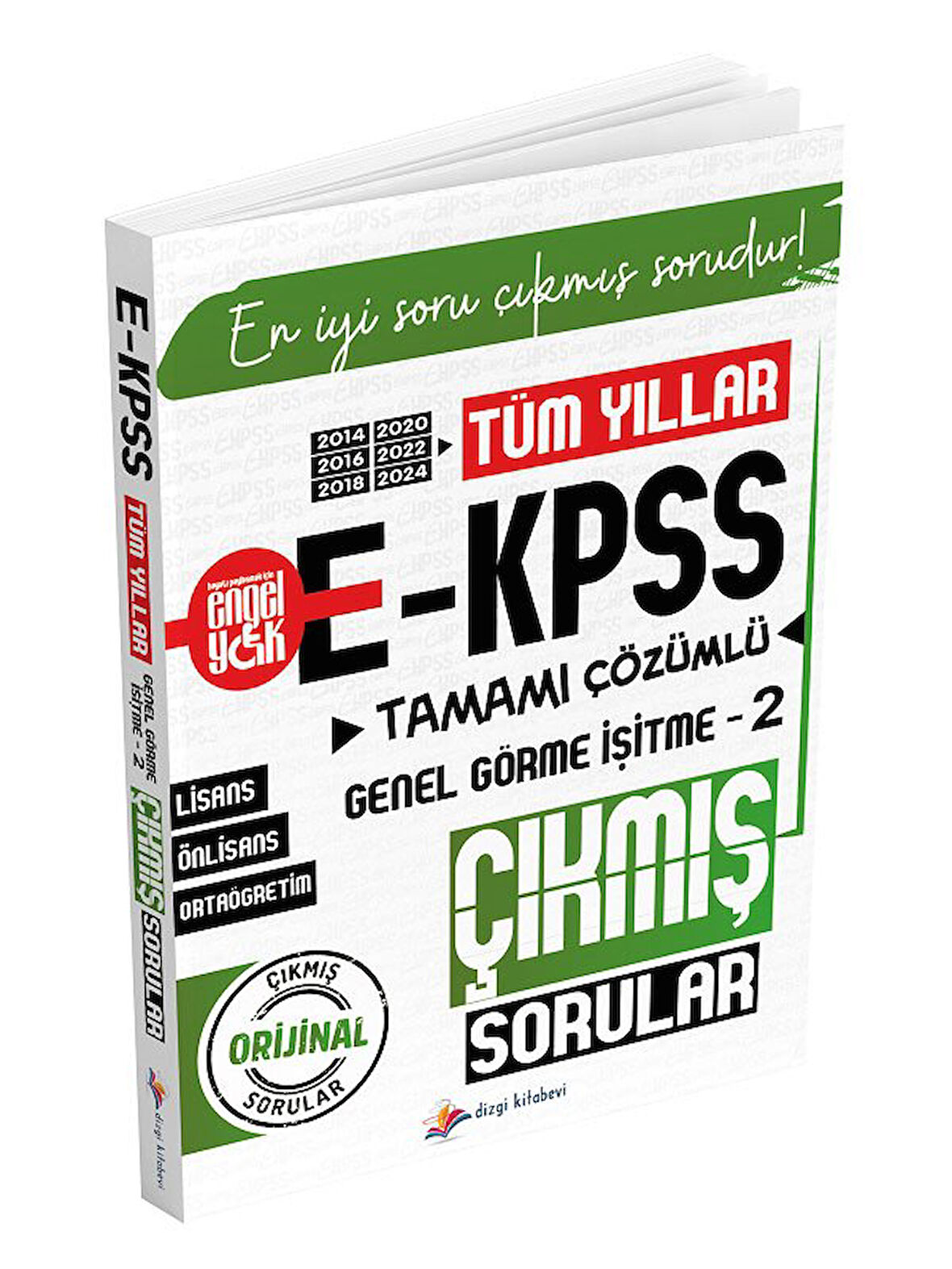 Dizgi  2026 EKPSS Genel Görme İşitme-2 Çıkmış Sorular Tüm Yıllar Çözümlü