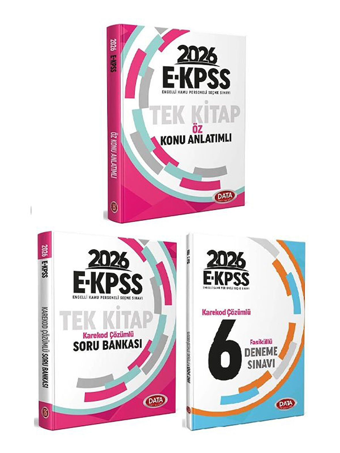 Data 2026 EKPSS Konu Anlatımlı + Soru Bankası + 6 Deneme 3 lü Set