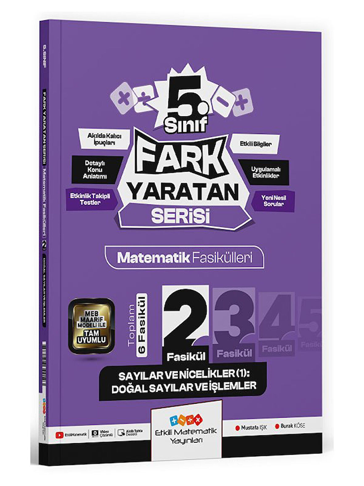 Etkili Matematik 5. Sınıf Matematik Fasikülleri-2 Sayılar ve Nicelikler 1Doğal Sayılar ve İşlemler Fark Yaratan Serisi