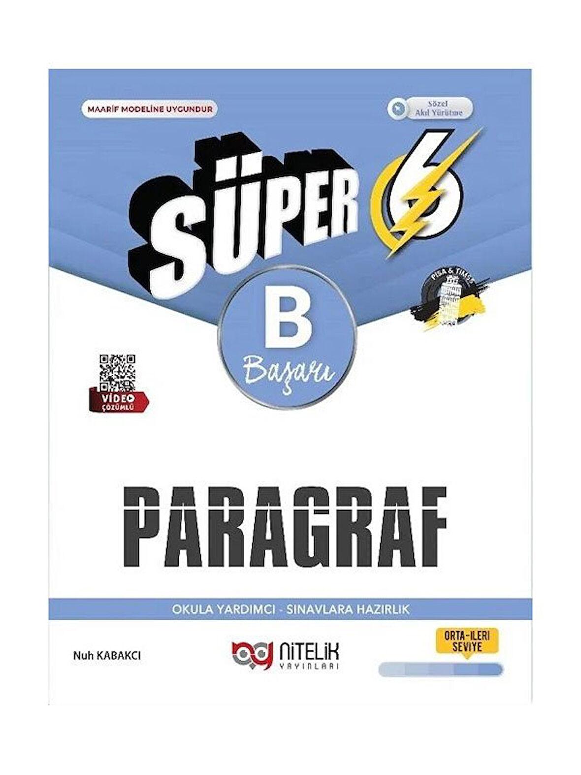 Nitelik 2026 6. Sınıf Paragraf Süper B Soru Kitabı 