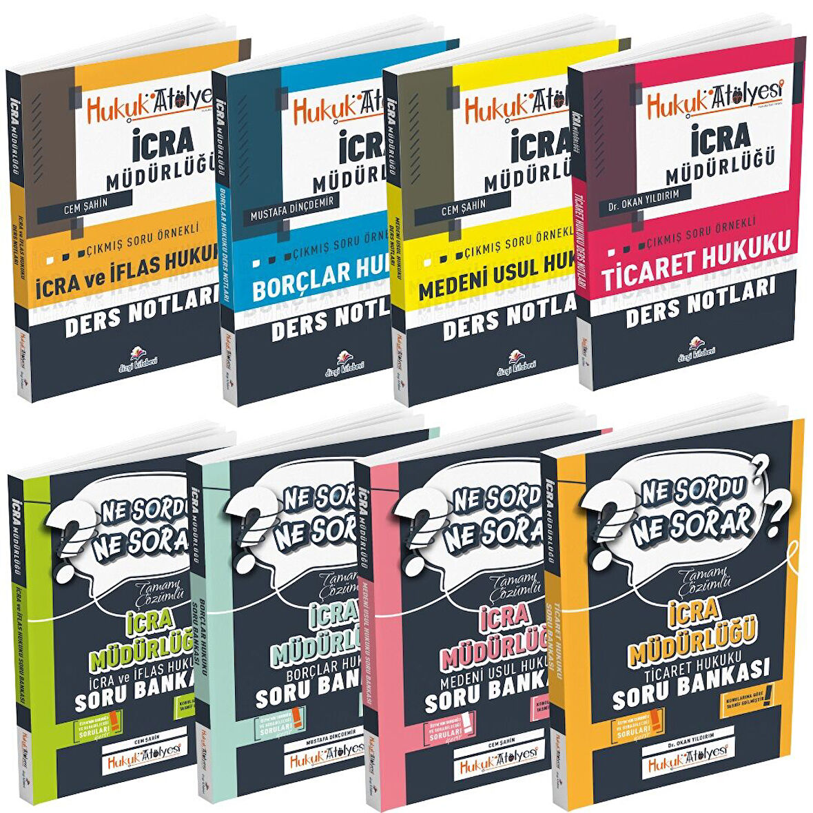 Dizgi Kitap Hukuk Atölyesi İcra Müdürlüğü Ders Notları + Soru Bankası 8 li Set Dizgi Kitap