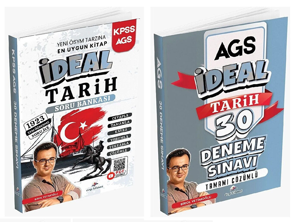 Dizgi Kitap 2026 MEB-AGS İdeal Tarih Soru Bankası + 30 Deneme 2 li Set - Birol Yetimoğlu Dizgi Kitap Yayınları