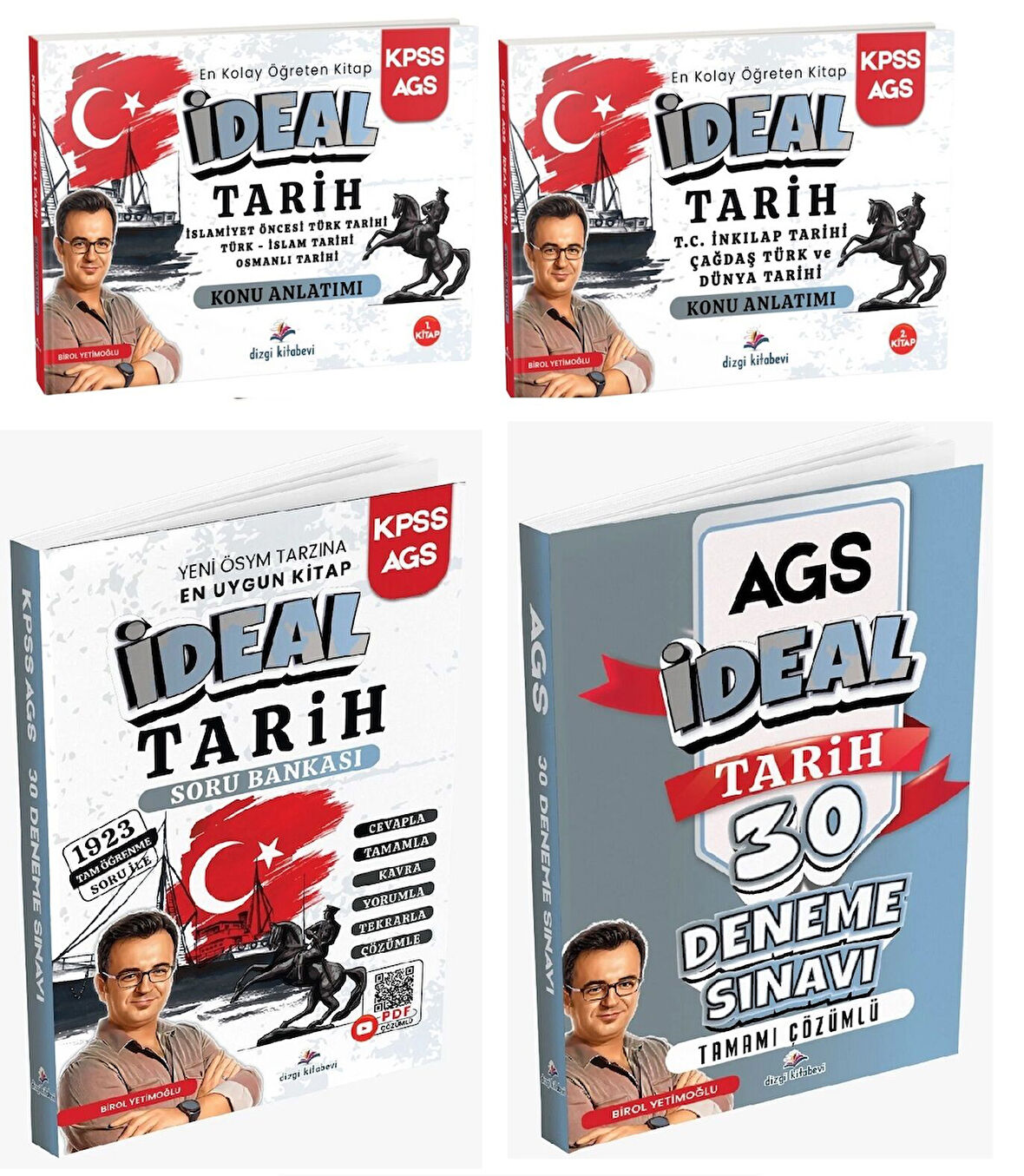 Dizgi Kitap 2026 MEB-AGS İdeal Tarih Konu Anlatımı + Soru Bankası + 30 Deneme 4 lü Set - Birol Yetimoğlu Dizgi Kitap Yayınları