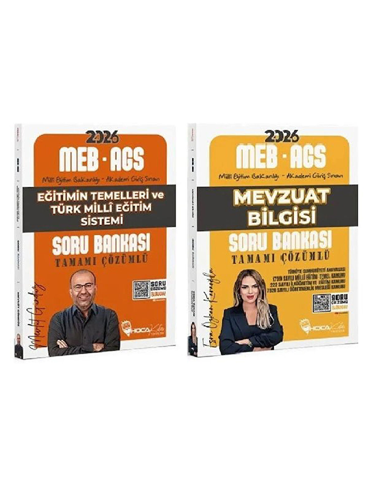 HocaKafası 2026 MEB-AGS Eğitimin Temelleri ve Türk Milli Eğitim Sistemi + Mevzuat Bilgisi Soru Bankası 2 li Set