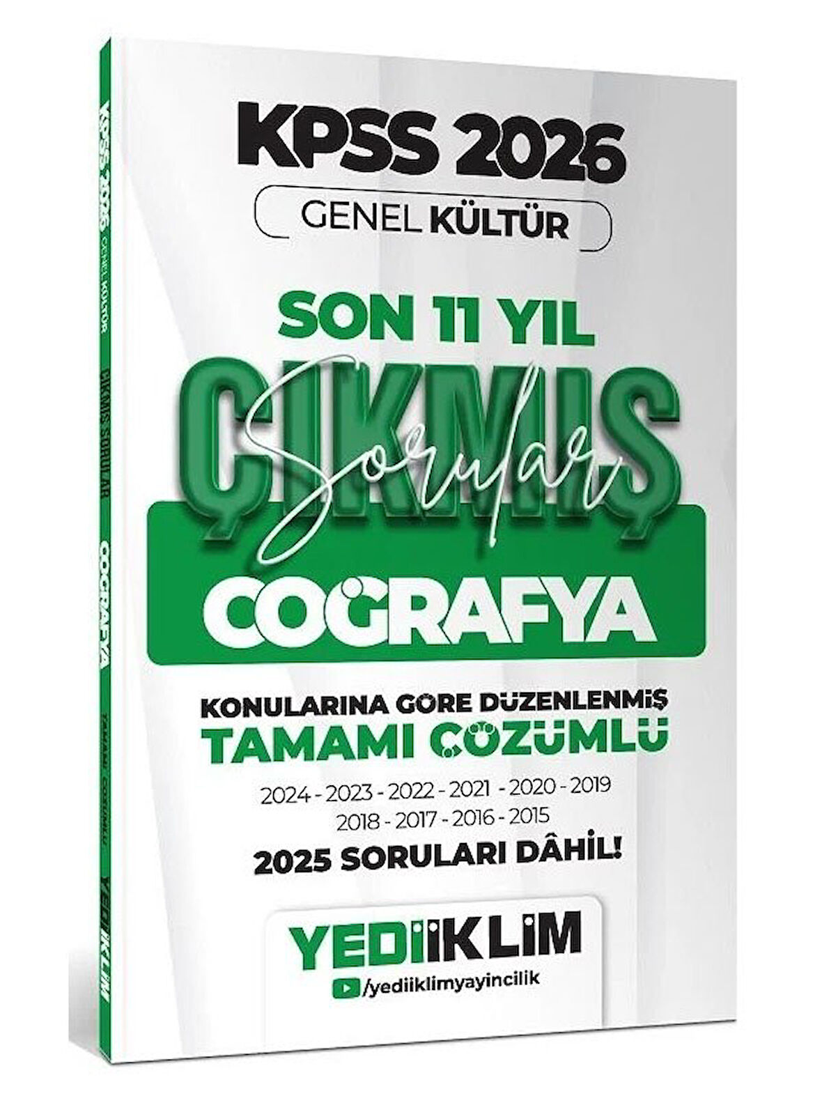 Yediiklim 2026 KPSS Coğrafya Çıkmış Sorular Son 11 Yıl Konularına Göre Çözümlü