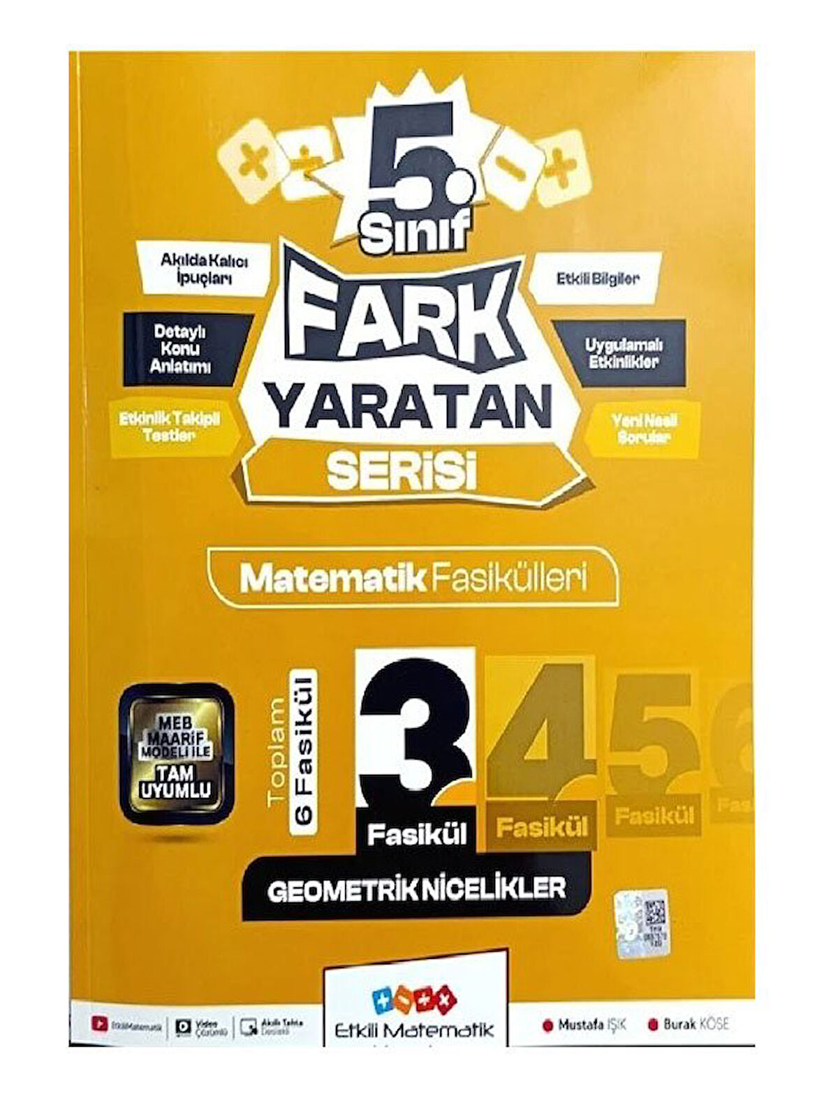 Etkili Matematik 2026 5. Sınıf Matematik Fasikülleri-3 Geometrik Nicelikler Fark Yaratan Serisi 