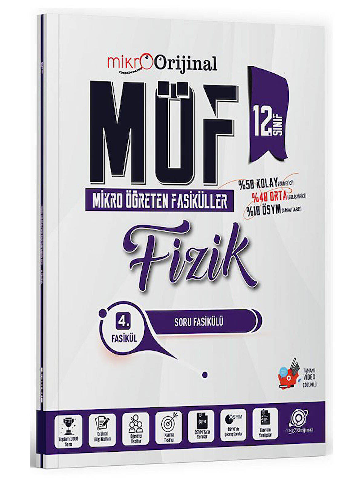 Orijinal 2026 12. Sınıf Fizik MÖF Mikro Öğreten Fasiküller 4. Soru Fasikülü 