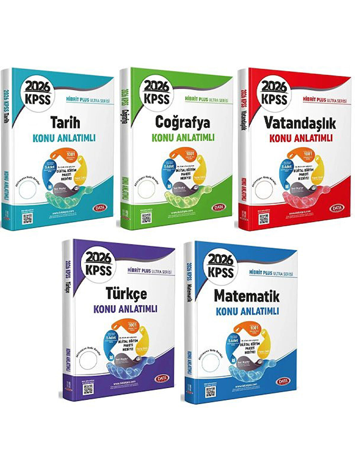 Data 2026 KPSS Genel Yetenek Genel Kültür Ultra Konu Anlatımlı 5 li Set