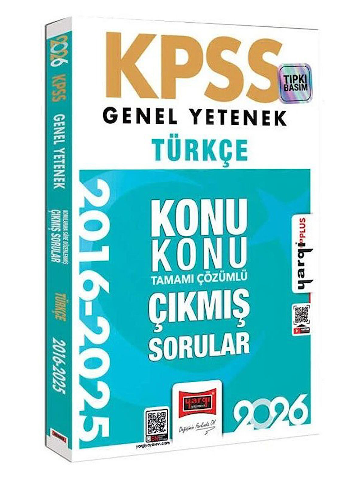 Yargı 2026 KPSS Türkçe Çıkmış Sorular 2016-2025 Konu Konu Çözümlü 
