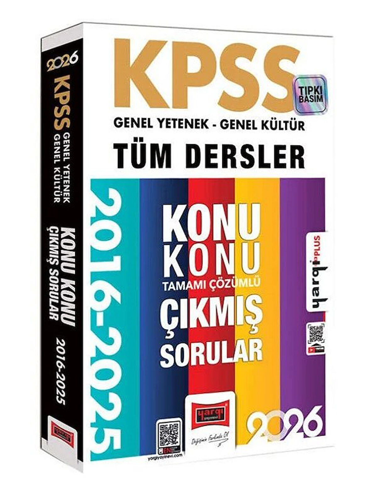 Yargı 2026 KPSS Genel Yetenek Genel Kültür Tüm Dersler Çıkmış Sorular 2016-2025 Konu Konu Çözümlü