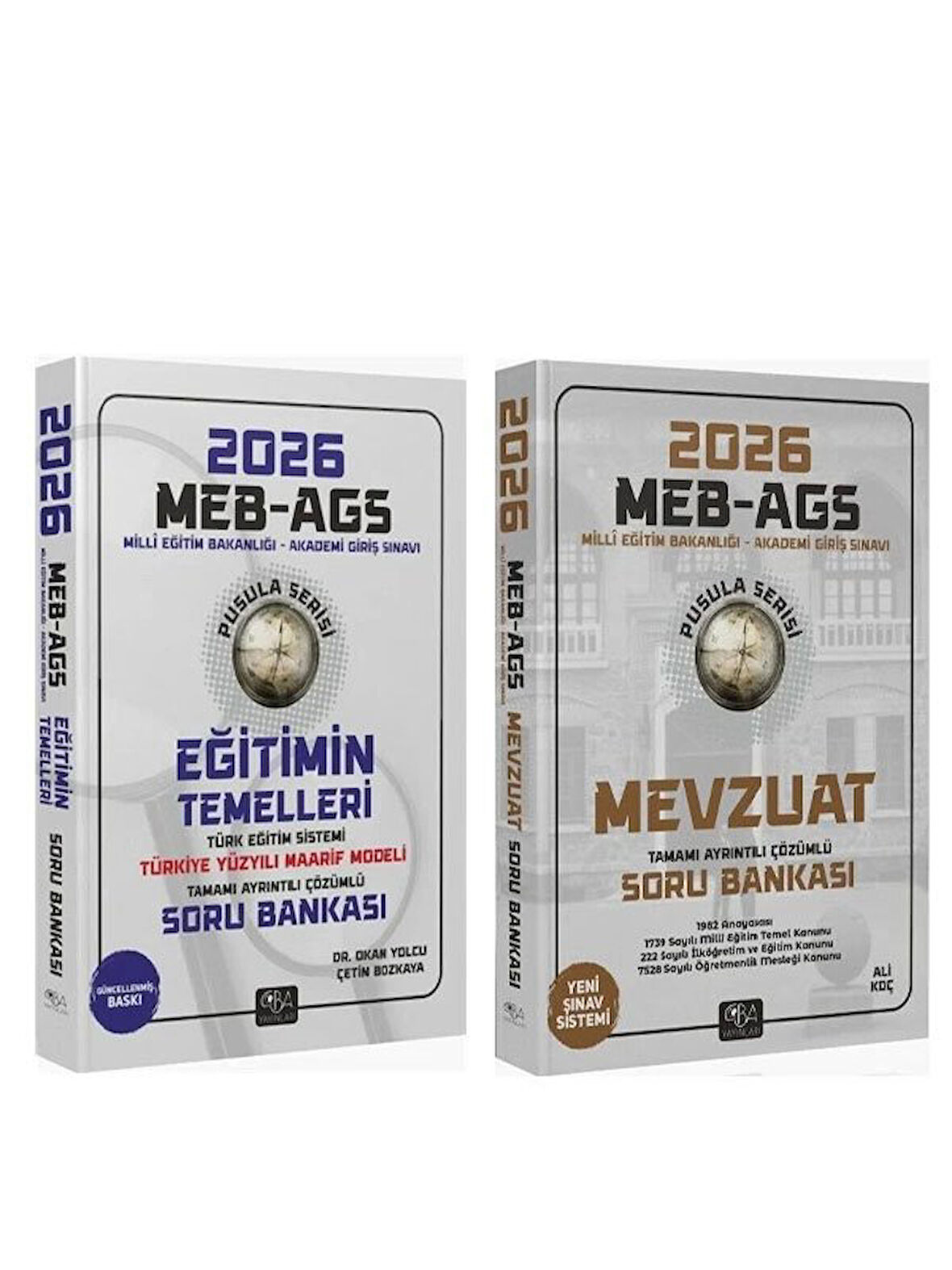 CBA 2026 MEB-AGS Eğitimin Temelleri + Mevzuat Soru Bankası 2 li Set