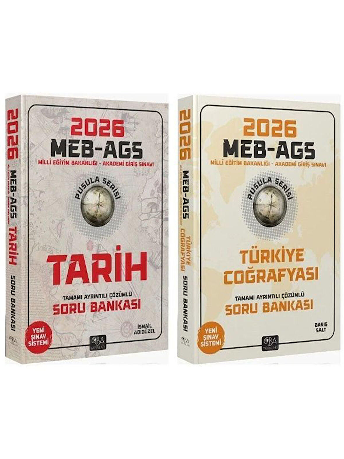 CBA 2026 MEB-AGS Tarihin + Coğrafya Pusulası Soru Bankası 2 li Set 