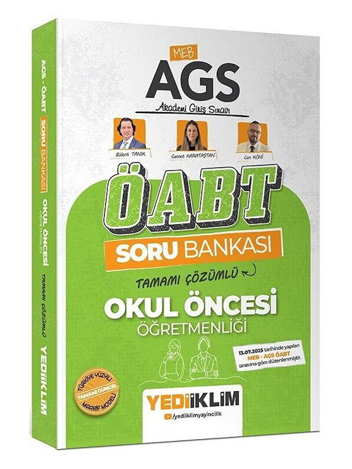 Yediiklim 2026 ÖABT MEB-AGS Okul Öncesi Öğretmenliği Soru Bankası Çözümlü