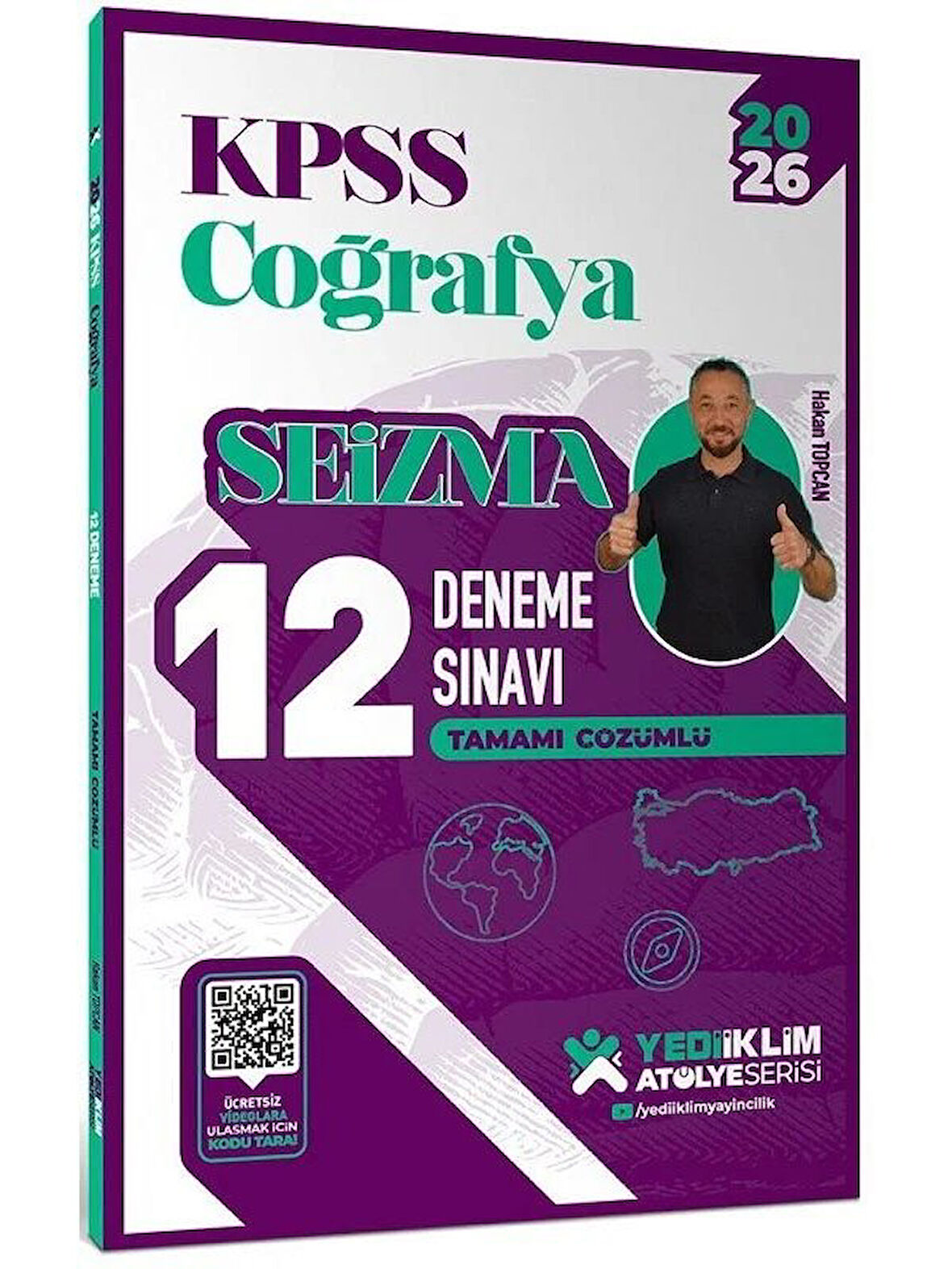 Yediiklim 2026 KPSS Coğrafya Seizma 12 Deneme Atölye Serisi Çözümlü 