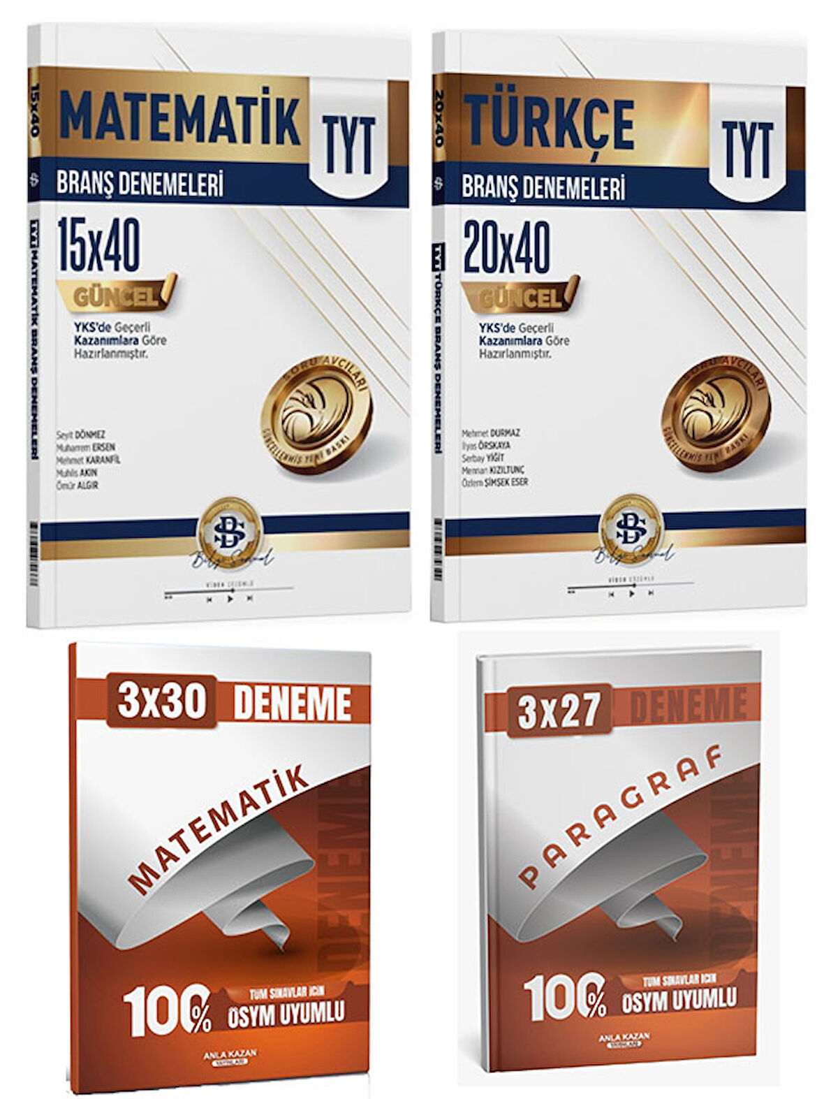 Anla Kazan + Bilgi Sarmal TYT Türkçe Matematik Deneme Seti 4 lü