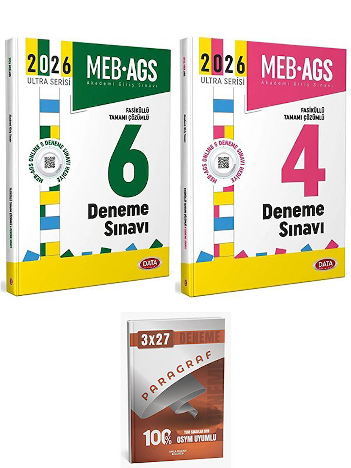 Data 2026 MEB-AGS Tüm Dersler 6+4 Deneme 2 li Set Anla Kazan Paragraf