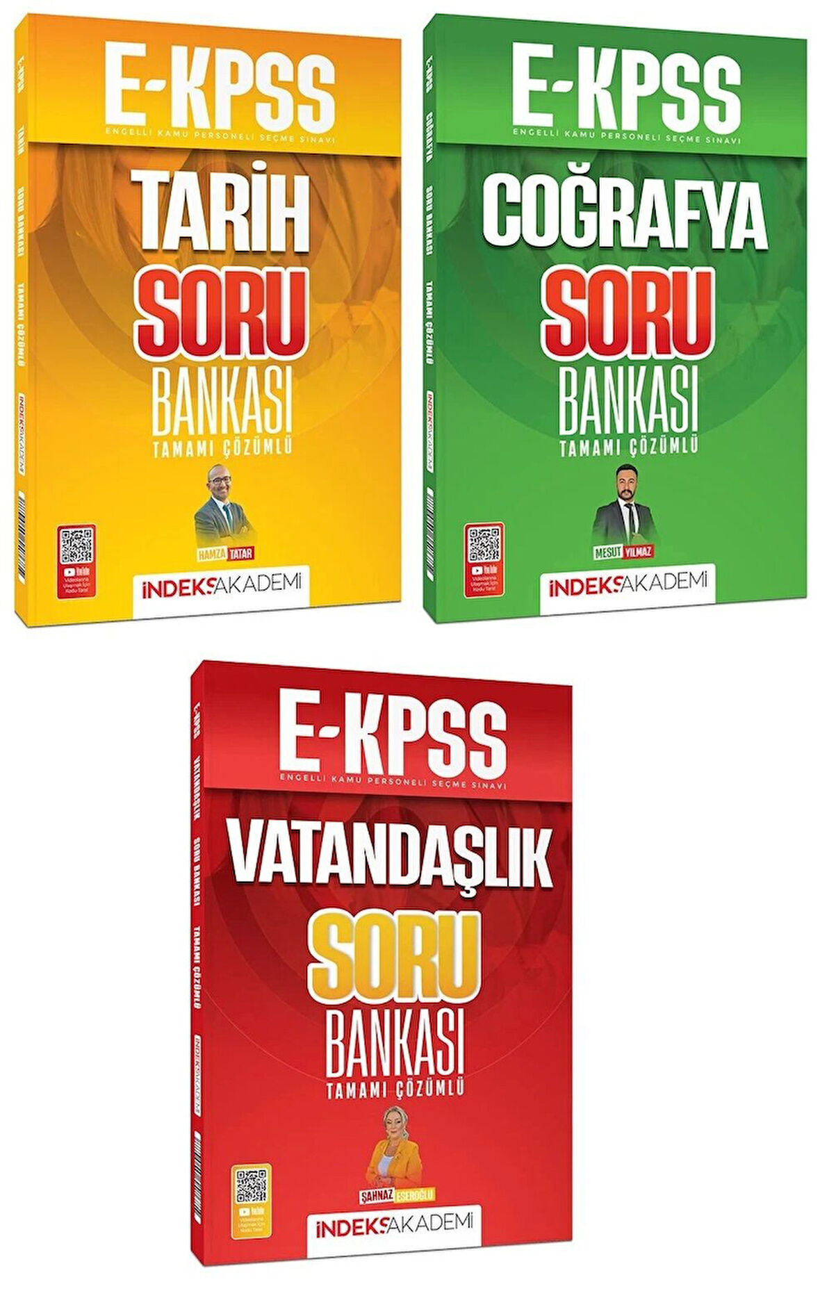 İndeks Akademi 2026 EKPSS Tarih + Coğrafya + Vatandaşlık Soru Bankası 3 lü Set İndeks Akademi Yayıncılık