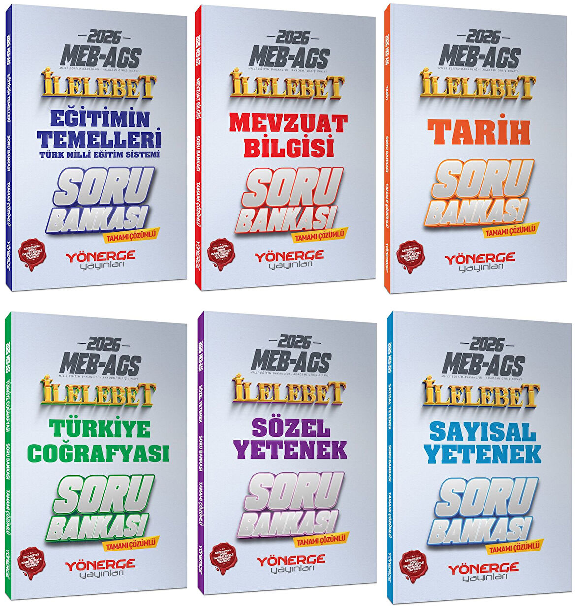 Yönerge 2026 MEB-AGS İlelebet Soru Bankası 5 li Set Yönerge Yayınları