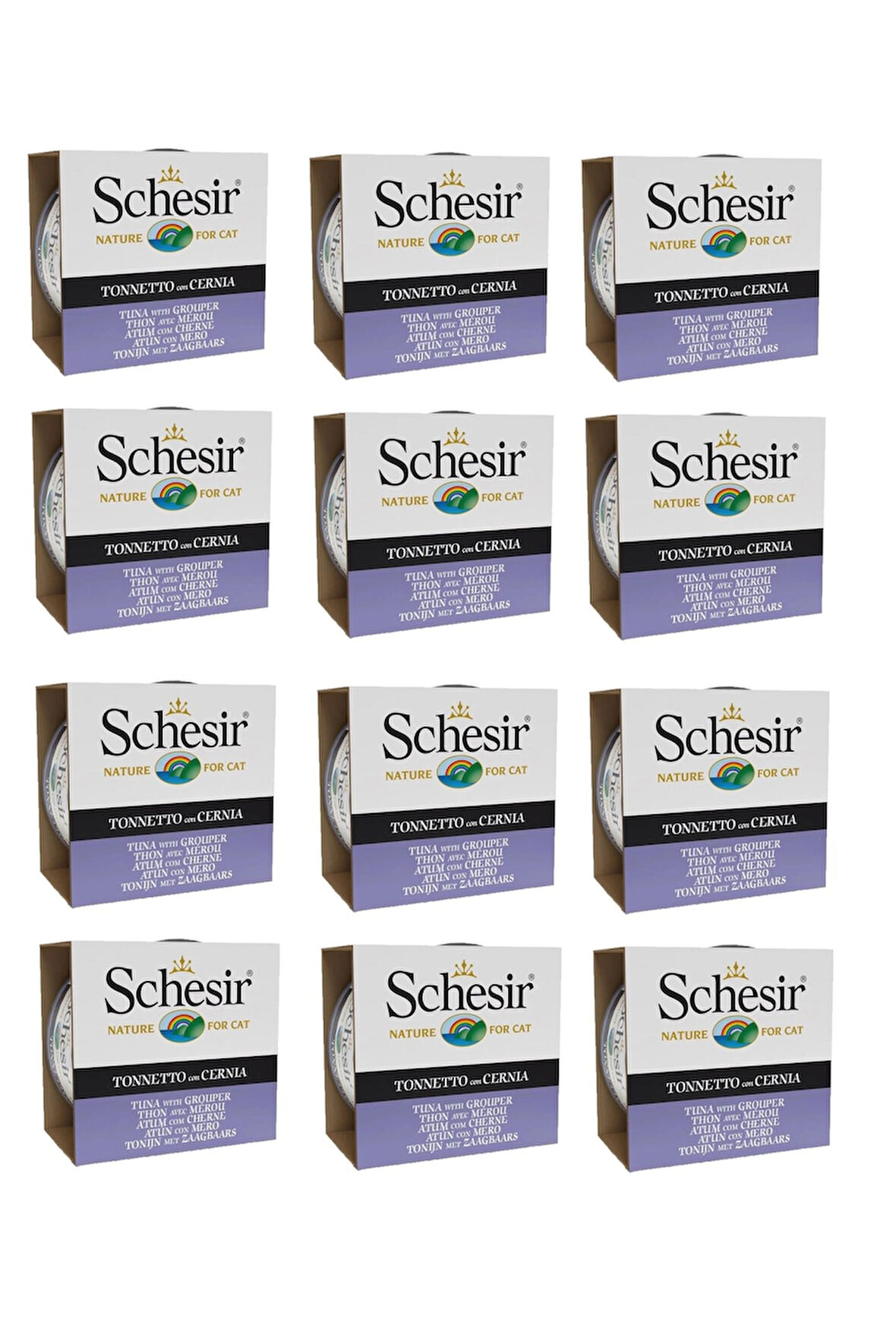 Schesir Ton & Orfoz Kedi Konservesi 85 Gr. X 12 Adet