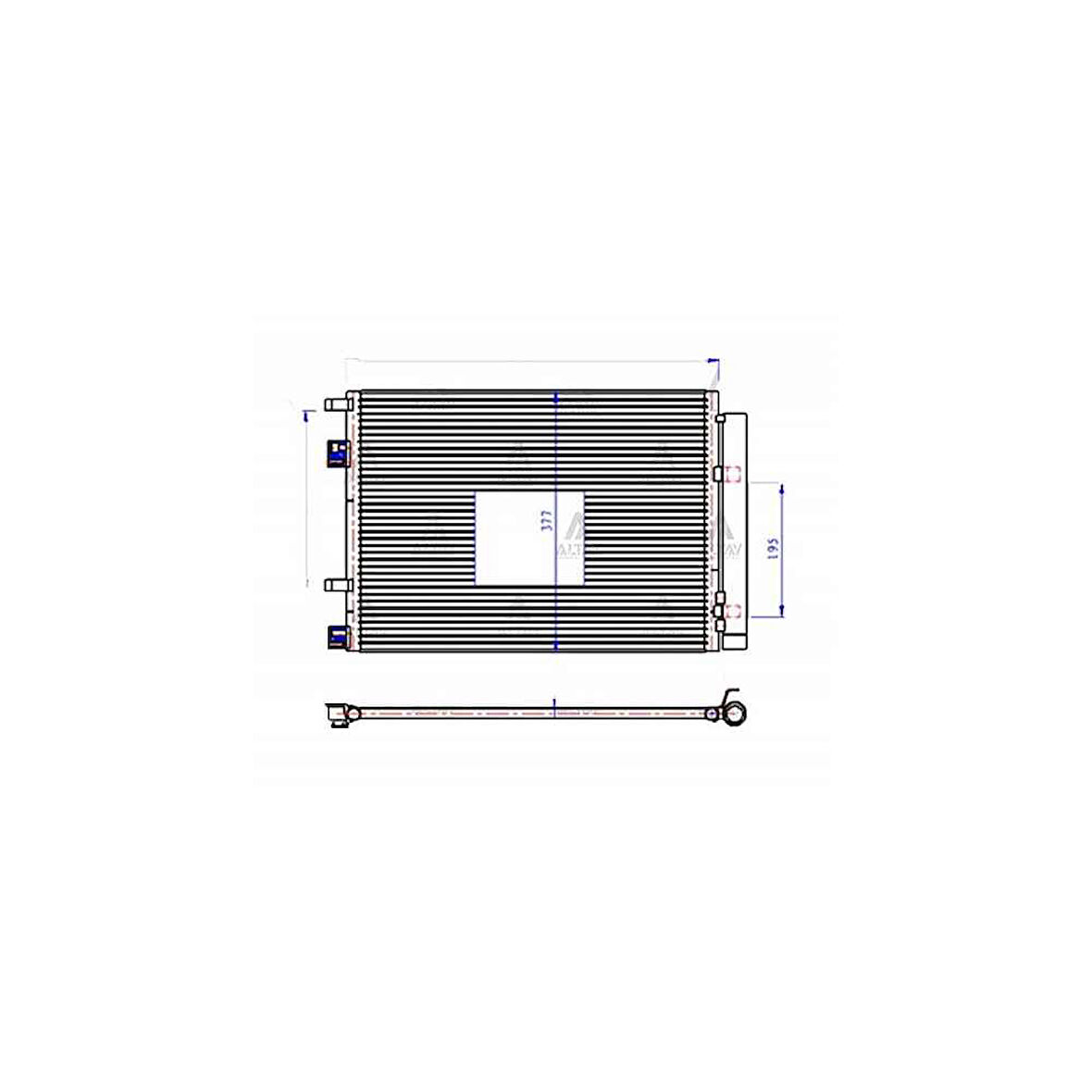 RADYATÖR KLİMA ACCENT 11-18 BLUE / RIO 12= DİZEL BRAZING