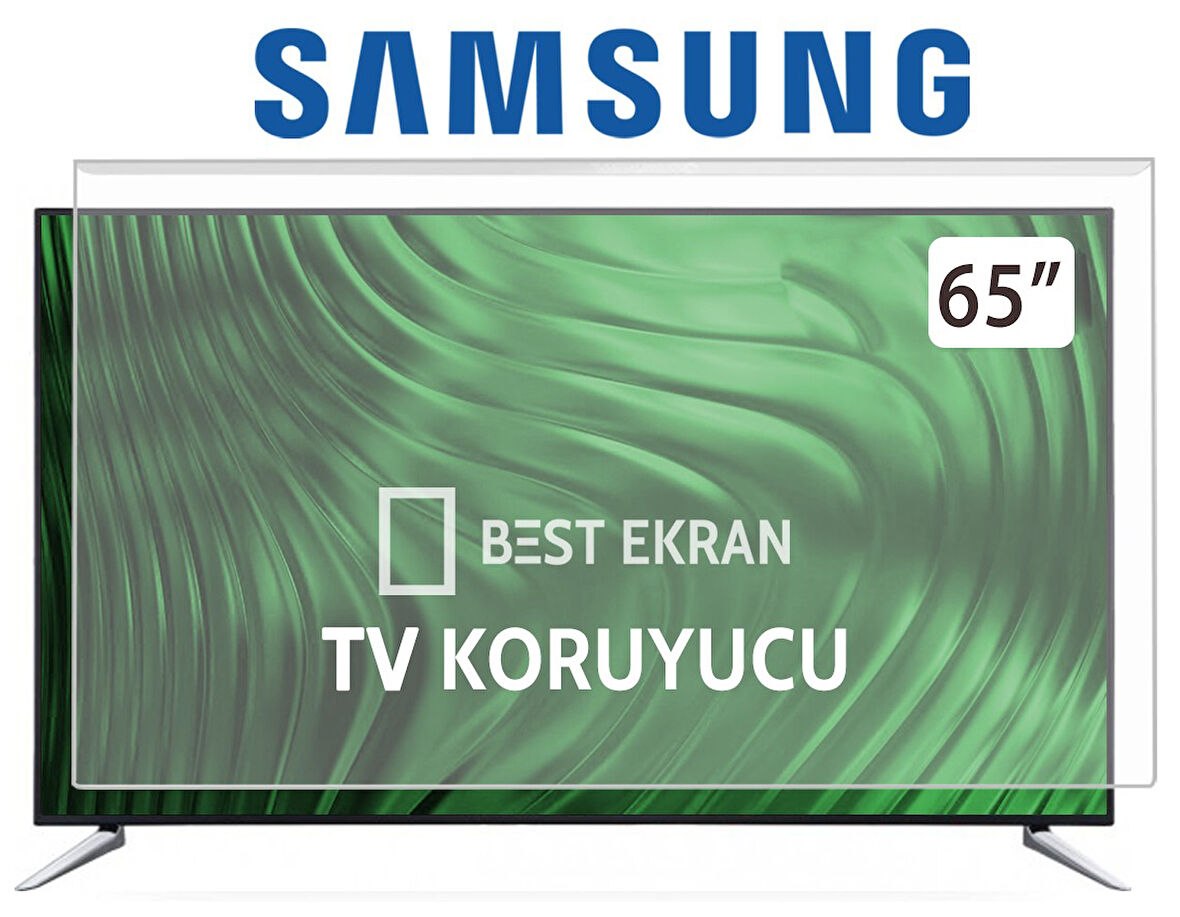 Samsung 65DU8000 Tv Ekran Koruyucu - Samsung 65" inç CRYSTAL 4 K KIRILMAZ KORUYUCU UE65DU8000UXTK