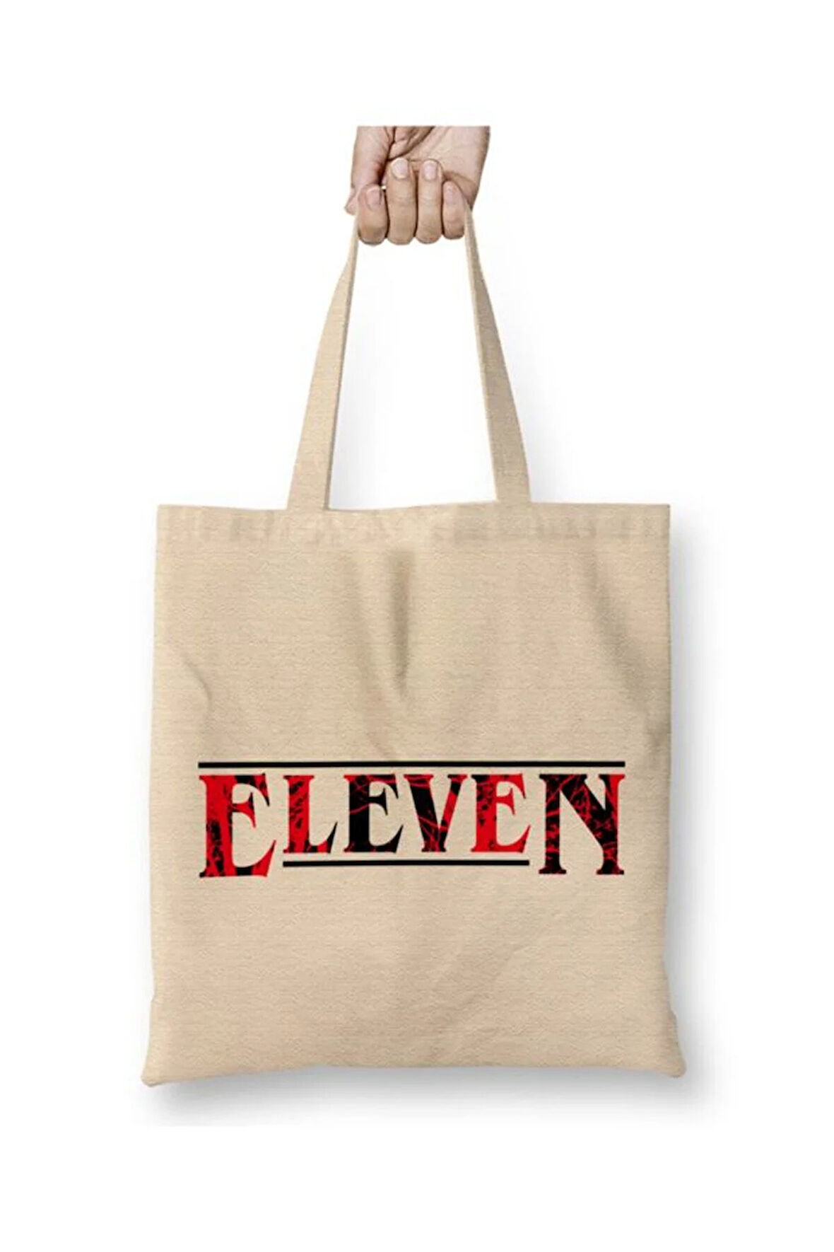 Stranger Things Eleven Bez Çanta Uzun Saplı Alışveriş Çantası Plaj Çantası
