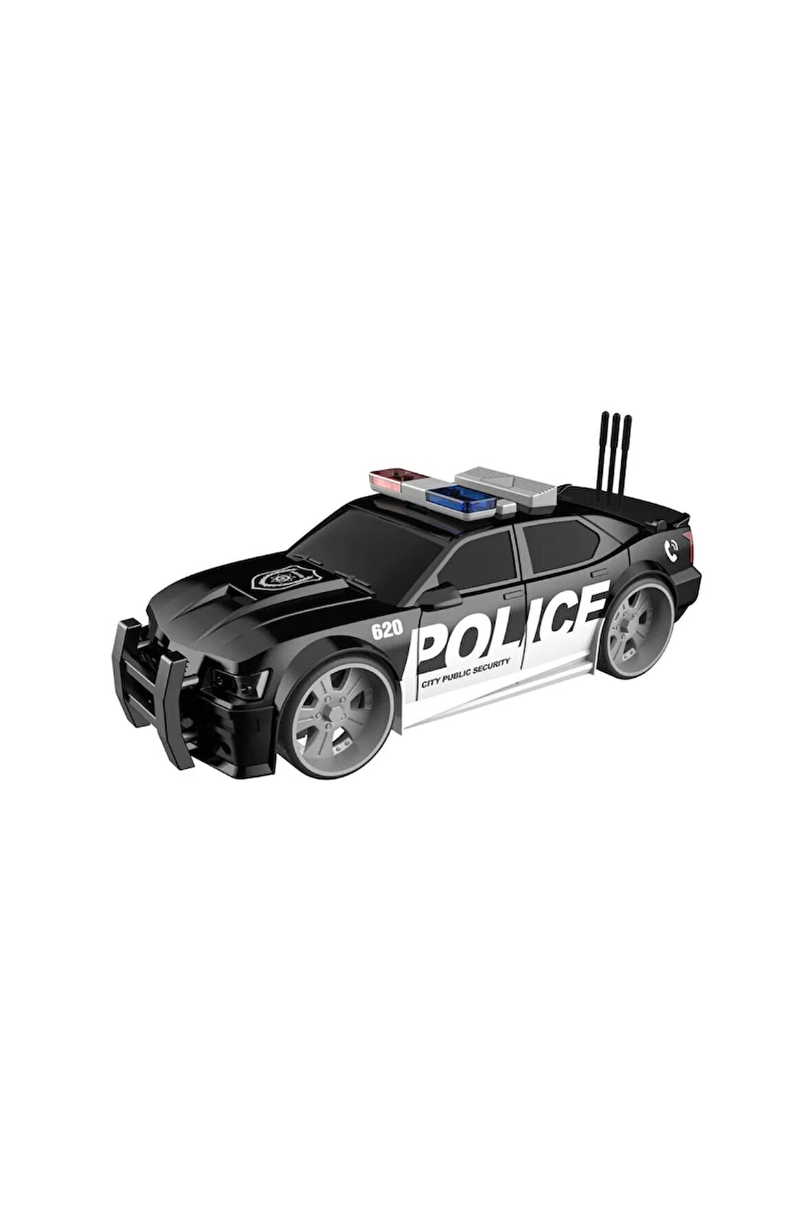 Sürtmeli Sesli Işıklı Polis Arabası 1:16 Oyuncak Polis Arabası Police Car