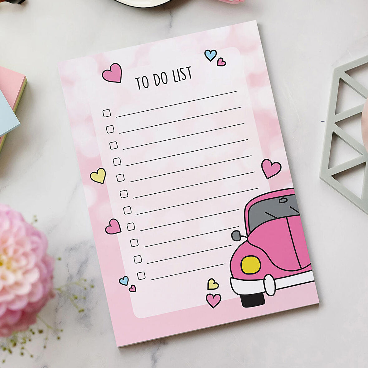 'To Do List - Pink Beetle Not Defteri
