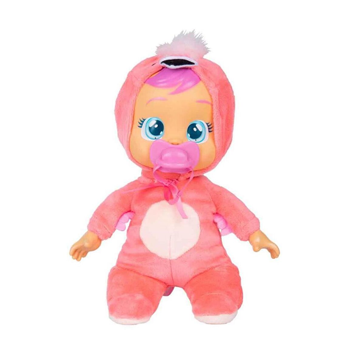 Cry Babies Ağlayan Yumuş Bebekler Flamingo Tulumlu Fancy CYB32100-1