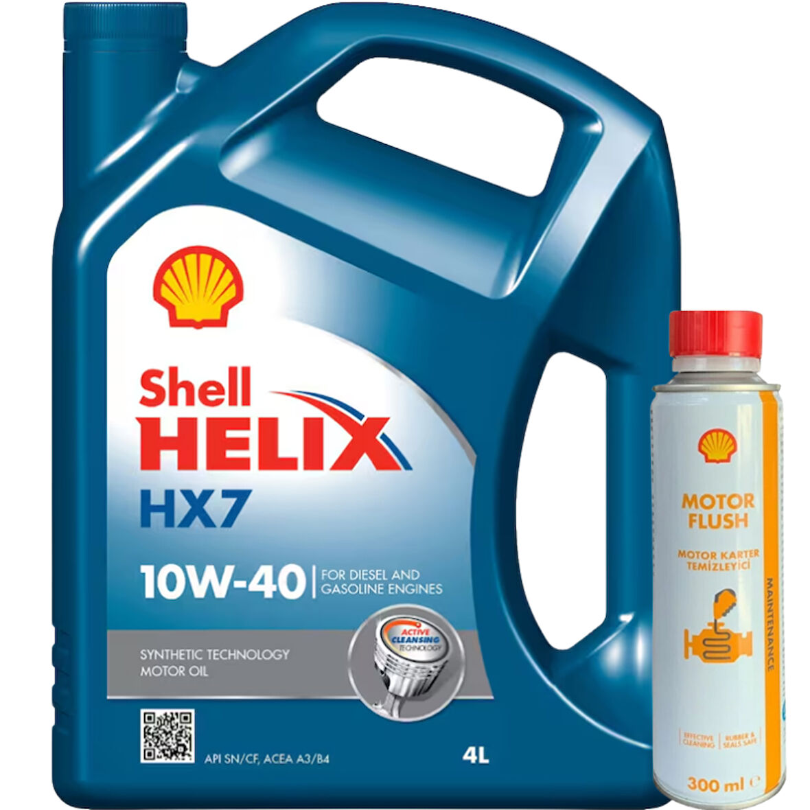 Shell Helix HX7 10W-40/Shell Flush Engine Karter Temizleyizi