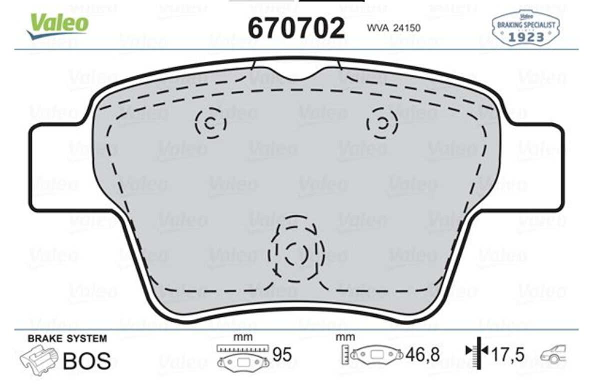 ARKA FREN BALATASI C4 1,4I 16V / 1,6